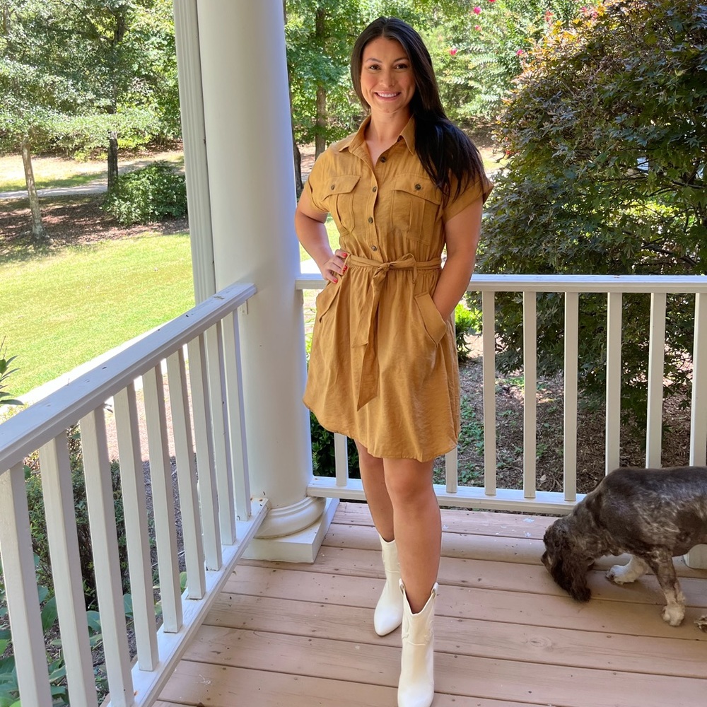 Khaki Dress - Picture 3 of 4